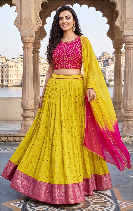 Traditional Garba Lehenga Set with Blouse